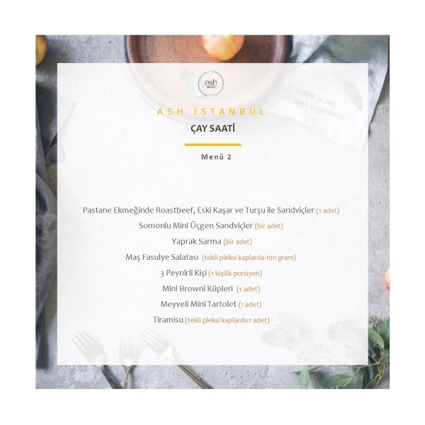 Çay Saati Menüsü 2