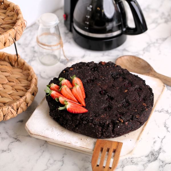 Vegan Vişneli  Brownie (Glutensiz-Şekersiz)